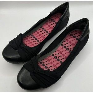 Yuu Marcel womens flats memory foam shoes loafers black size 7M